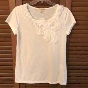 |NWT TwentyOne Embellished White Tee - JrL